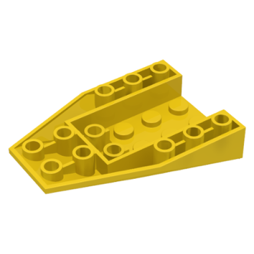 Деталь LEGO 4856a Wedge 6 x 4 Triple Inverted with Connections between 2 Studs - Yellow