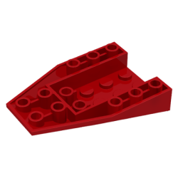 Wedge 6 x 4 Triple Inverted with Connections between 2 Studs - Red