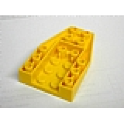 Wedge 6 x 4 Triple Inverted with Connections between 4 Studs - Yellow