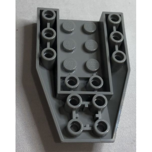 Деталь LEGO 4856b Wedge 6 x 4 Triple Inverted with Connections between 4 Studs - Light Bluish Gray
