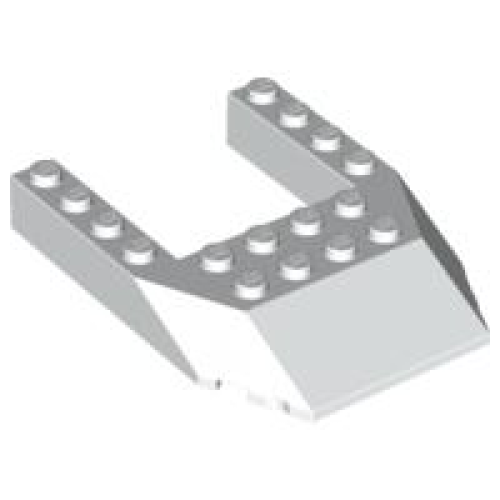 Деталь LEGO 32084 Wedge 6 x 8 Cutout - White