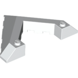 Wedge 6 x 8 Pointed Cutout - White