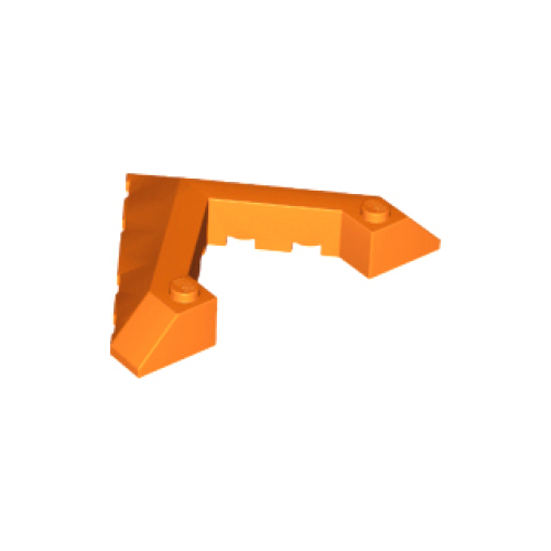 Деталь LEGO 22390 Wedge 6 x 8 Pointed Cutout - Orange