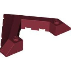 Wedge 6 x 8 Pointed Cutout - Dark Red