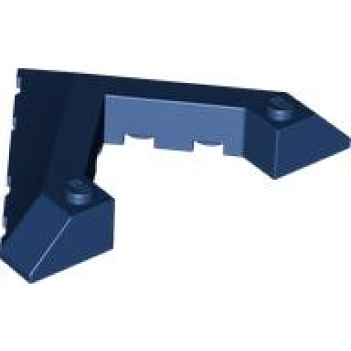 Деталь LEGO 22390 Wedge 6 x 8 Pointed Cutout - Dark Blue