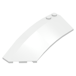 Wedge 8 x 3 x 2 Open Left - White