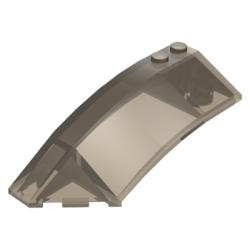 Wedge 8 x 3 x 2 Open Left - Trans-Brown