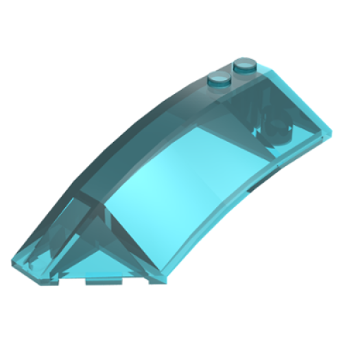 Деталь LEGO 41750 Wedge 8 x 3 x 2 Open Left - Trans-Light Blue