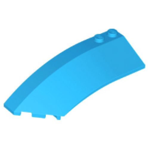 Деталь LEGO 41750 Wedge 8 x 3 x 2 Open Left - Dark Azure