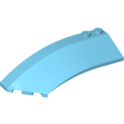 Wedge 8 x 3 x 2 Open Left - Medium Azure