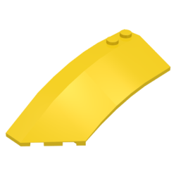 Wedge 8 x 3 x 2 Open Left - Yellow