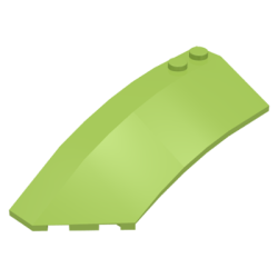 Wedge 8 x 3 x 2 Open Left - Lime