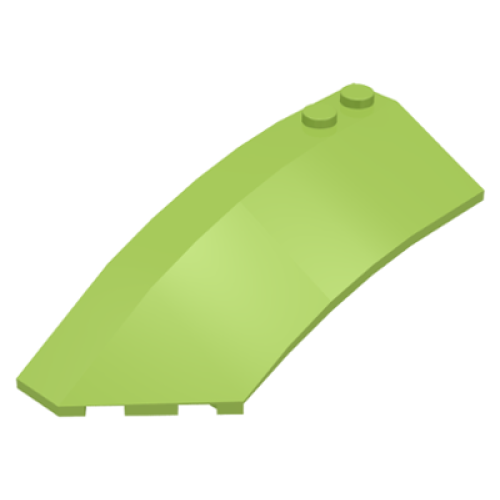 Деталь LEGO 41750 Wedge 8 x 3 x 2 Open Left - Lime