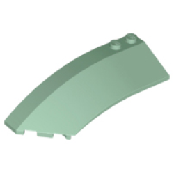 Wedge 8 x 3 x 2 Open Left - Sand Green