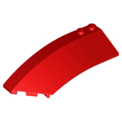 Wedge 8 x 3 x 2 Open Left - Red