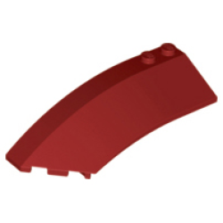 Wedge 8 x 3 x 2 Open Left - Dark Red