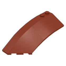 Wedge 8 x 3 x 2 Open Left - Reddish Brown