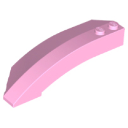 Wedge 8 x 3 x 2 Open Right - Bright Pink