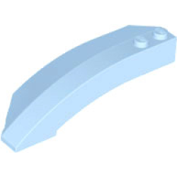 Wedge 8 x 3 x 2 Open Right - Bright Light Blue