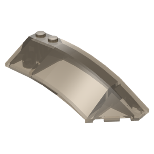 Деталь LEGO 41749 Wedge 8 x 3 x 2 Open Right - Trans-Brown