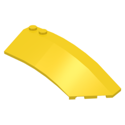Wedge 8 x 3 x 2 Open Right - Yellow