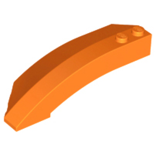 Деталь LEGO 41749 Wedge 8 x 3 x 2 Open Right - Orange
