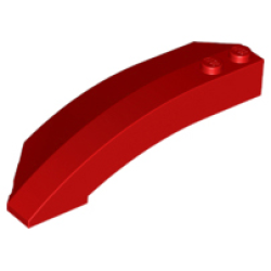 Wedge 8 x 3 x 2 Open Right - Red