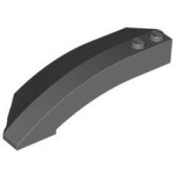 Wedge 8 x 3 x 2 Open Right - Dark Bluish Gray