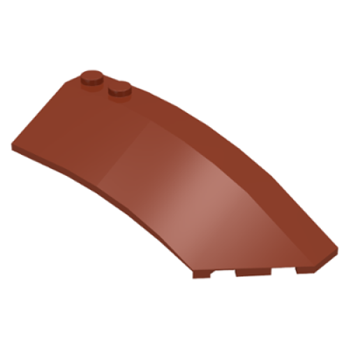 Деталь LEGO 41749 Wedge 8 x 3 x 2 Open Right - Reddish Brown