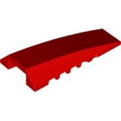 Wedge 8 x 4 Triple Curved No Studs - Red