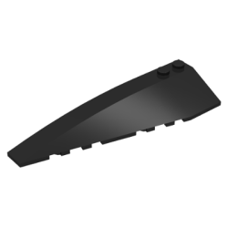 Wedge 10 x 3 Left - Black