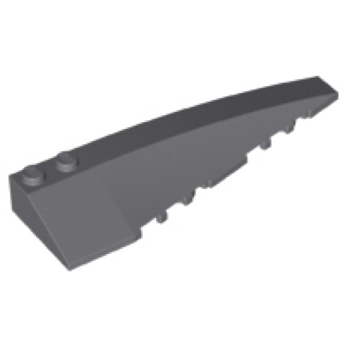 Деталь LEGO 50956 Wedge 10 x 3 Right - Dark Bluish Gray