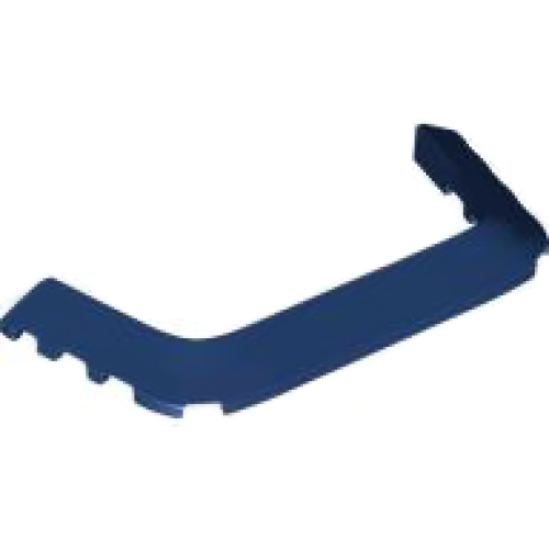 Деталь LEGO 3166 Wedge 10 x 4 x 2/3 Cutout (Mudguard) - Dark Blue