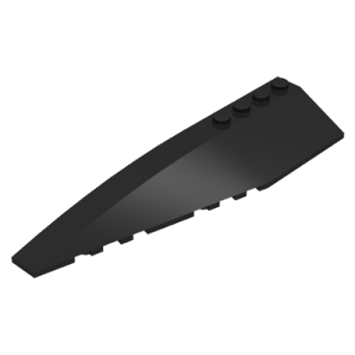 Деталь LEGO 42061 Wedge 12 x 3 Left - Black