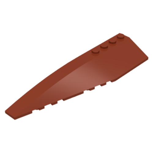 Деталь LEGO 42061 Wedge 12 x 3 Left - Reddish Brown