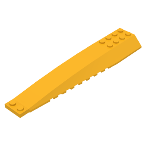 Деталь LEGO 45301 Wedge 16 x 4 Triple Curved with Reinforcements - Bright Light Orange