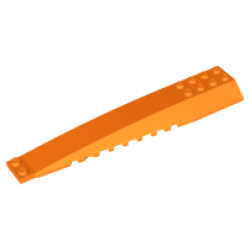 Wedge 16 x 4 Triple Curved with Reinforcements - Orange