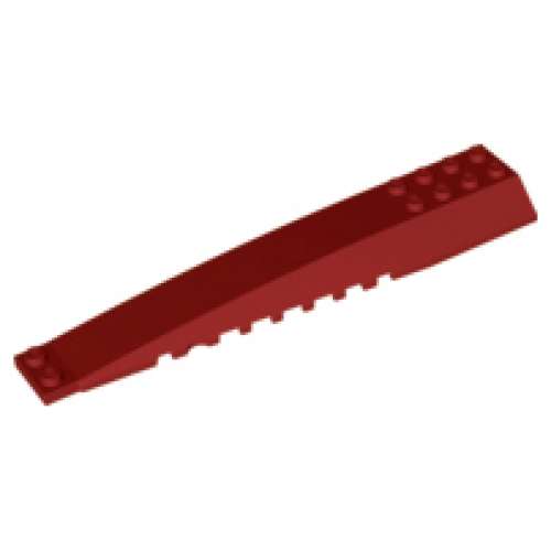 Деталь LEGO 45301 Wedge 16 x 4 Triple Curved with Reinforcements - Dark Red