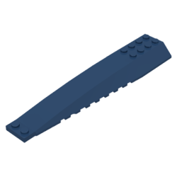 Wedge 16 x 4 Triple Curved with Reinforcements - Dark Blue