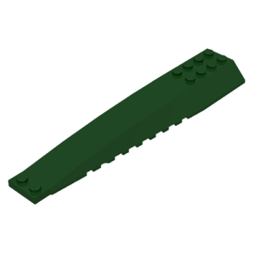 Деталь LEGO 45301 Wedge 16 x 4 Triple Curved with Reinforcements - Dark Green