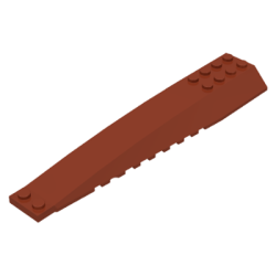Wedge 16 x 4 Triple Curved with Reinforcements - Reddish Brown