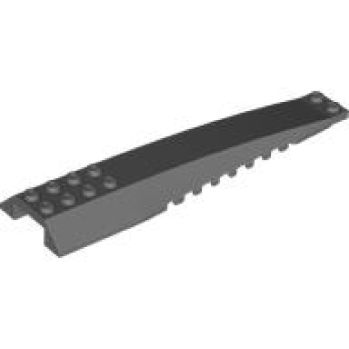 Деталь LEGO 89680 Wedge 16 x 4 Triple Curved without Reinforcements - Dark Bluish Gray
