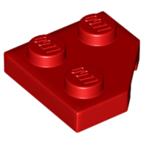 Деталь LEGO 26601 Wedge, Plate 2 x 2 Cut Corner - Red
