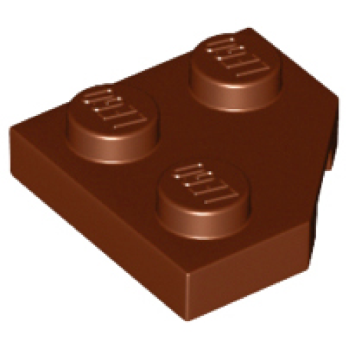 Деталь LEGO 26601 Wedge, Plate 2 x 2 Cut Corner - Reddish Brown