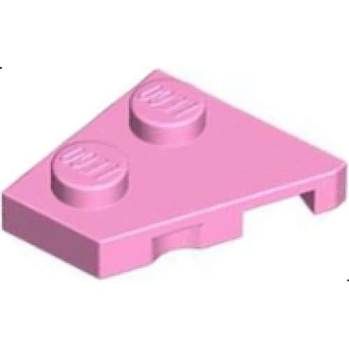 Деталь LEGO 24299 Wedge, Plate 2 x 2 Left - Bright Pink