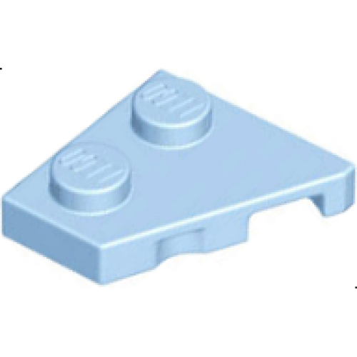 Деталь LEGO 24299 Wedge, Plate 2 x 2 Left - Bright Light Blue