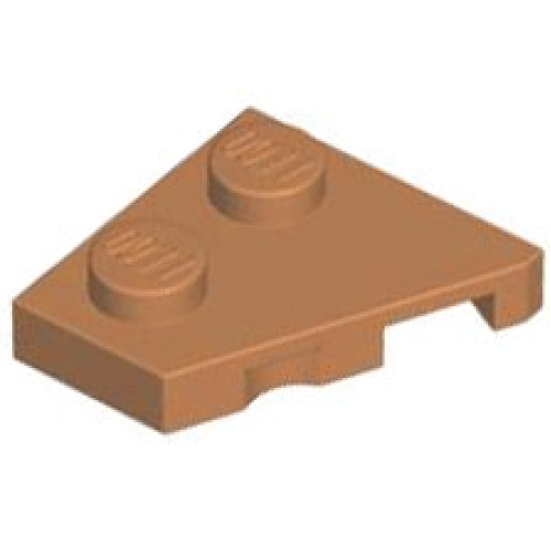 Деталь LEGO 24299 Wedge, Plate 2 x 2 Left - Medium Nougat