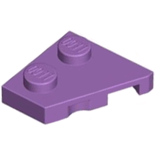 Деталь LEGO 24299 Wedge, Plate 2 x 2 Left - Medium Lavender