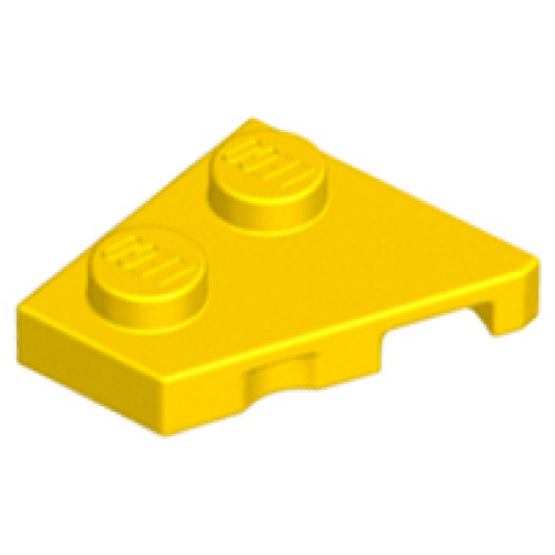 Деталь LEGO 24299 Wedge, Plate 2 x 2 Left - Yellow