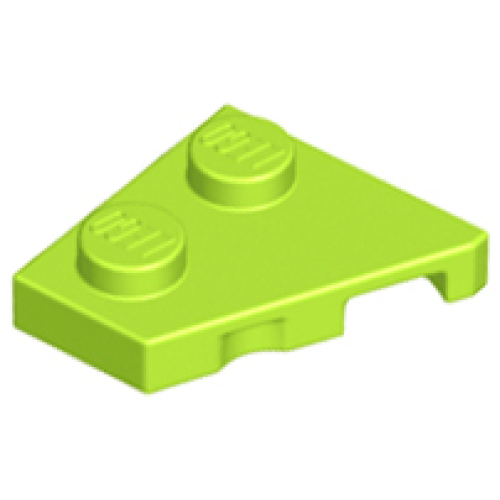 Деталь LEGO 24299 Wedge, Plate 2 x 2 Left - Lime